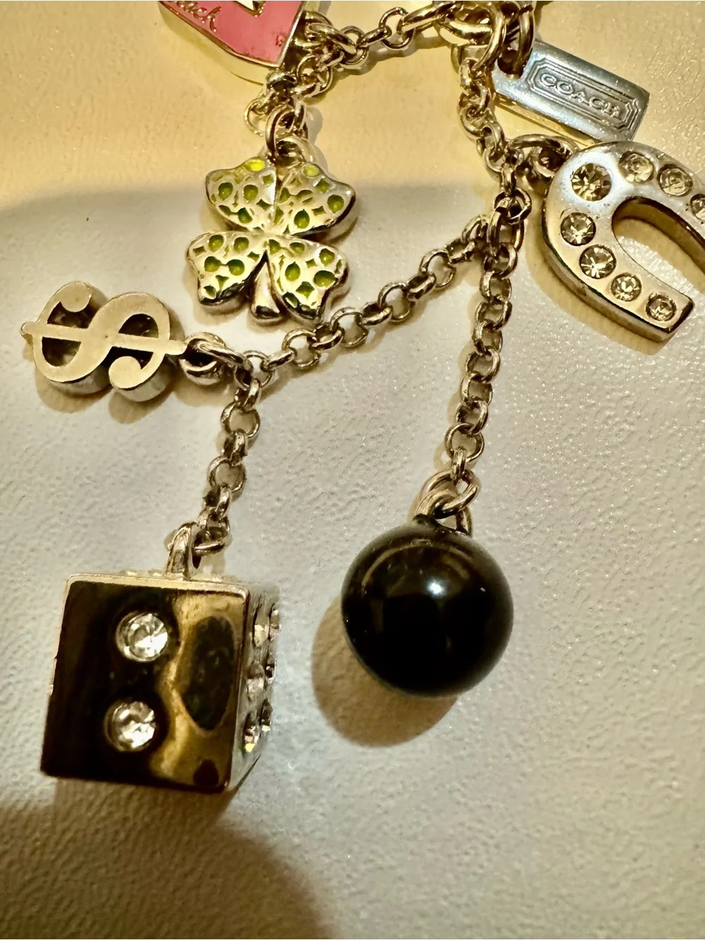 Coach Vintage Lucky Charm Keyring Bag Charm - Picture 3 of 8